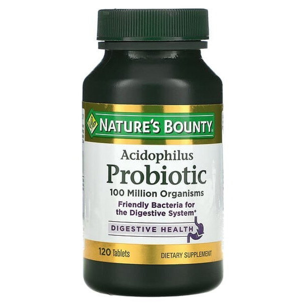 Acidophilus Probiotic, 120 Tablets, Nature's Bounty