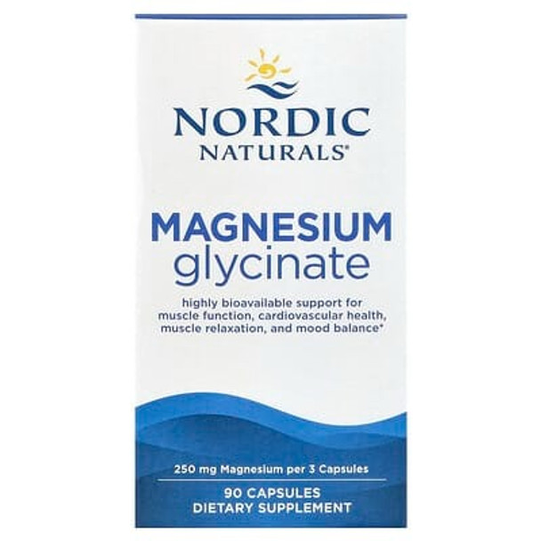Nordic Naturals, Magnesium Glycinate, 90 Capsules (83 mg per Capsule)