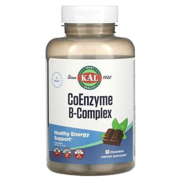 KAL, Coenzyme B-Complex, Cocoa Mint, 60 Chewables