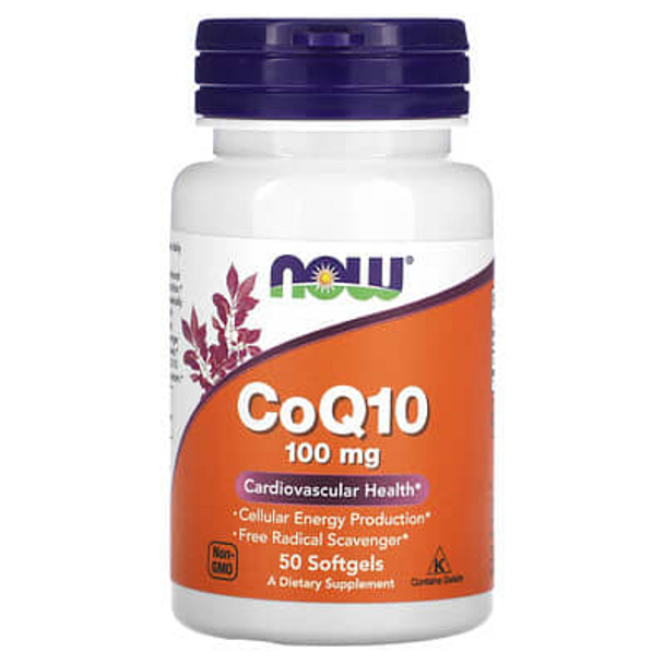 NOW Foods, CoQ10, 100 mg, 50 Softgels