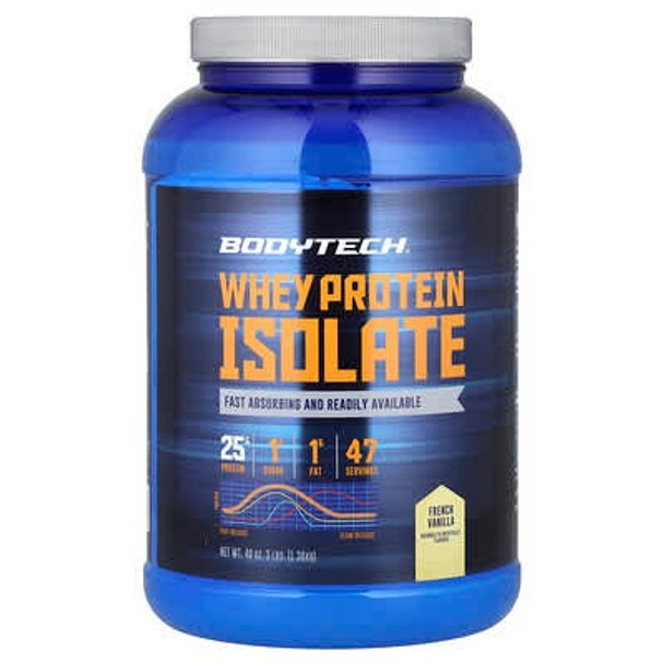 BodyTech, Whey Protein Isolate, French Vanilla, 3 lbs (1.36 kg)