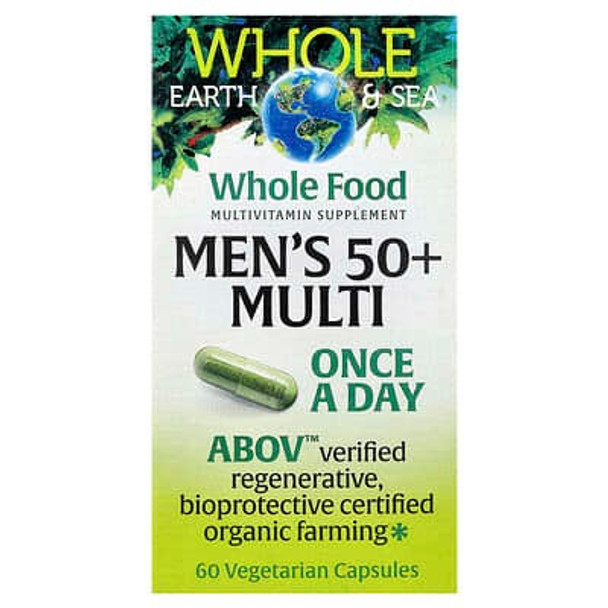 Natural Factors, Whole Earth & Sea®, Men's 50+ Multi, 60 Vegetarian Capsules Natural Factors, Whole Earth & Sea®, Men's 50+ Multi, 60 Vegetarian Capsules