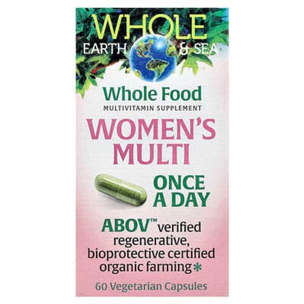 Natural Factors, Whole Earth & Sea®, Women's Multi, 60 Vegetarian Capsules Natural Factors, Whole Earth & Sea®, Women's Multi, 60 Vegetarian Capsules