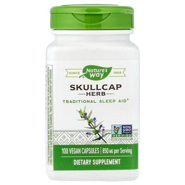 Nature's Way, Skullcap Herb, 100 Vegan Capsules (425 mg per Capsule)
