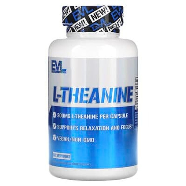 EVLution Nutrition, L-Theanine, 200 mg, 60 Veggie Capsules