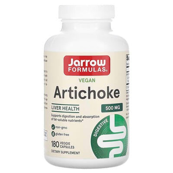 Jarrow Formulas, Artichoke, 500 mg, 180 Veggie Capsules Jarrow Formulas, Artichoke, 500 mg, 180 Veggie Capsules