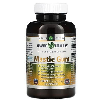 Amazing Nutrition, Mastic Gum, 60 Capsules (500 mg per Capsule)