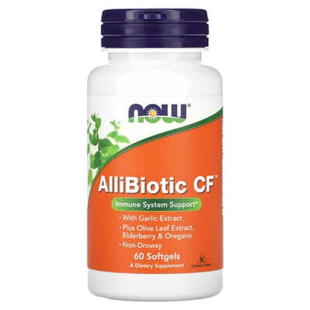 NOW Foods, AlliBiotic CF, 60 Softgels