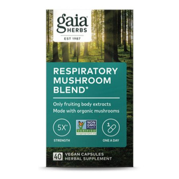 Respiratory Mushroom Blend - 40 Vegan Capsules