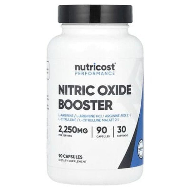 Nutricost, Performance, Nitric Oxide Booster, 90 Capsules