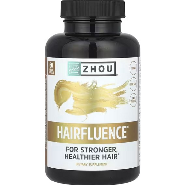 zhou nutrition hairfluence, 60 Veggie Capsules