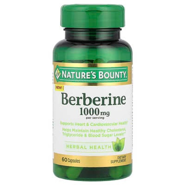 Nature's Bounty, Berberine, 60 Capsules (500 mg per Capsule)