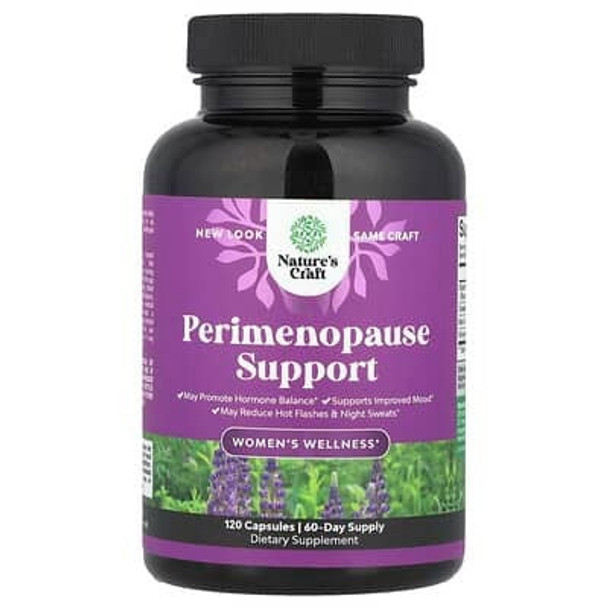 Nature's Craft, Women's Wellness, Perimenopause Support, 120 Capsules