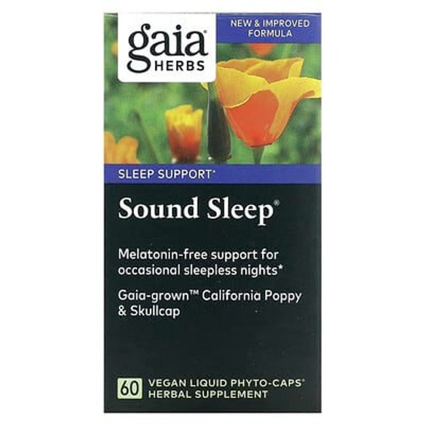 Gaia Herbs, Sound Sleep, 60 Vegan Liquid Phyto-Caps