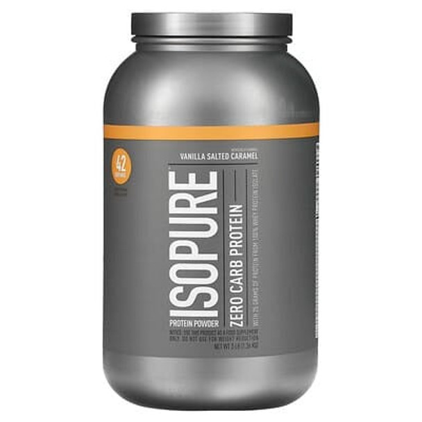 Isopure, Zero Carb Protein Powder, Vanilla Salted Caramel, 3 lb (1.36 kg) Isopure, Zero Carb Protein Powder, Vanilla Salted Caramel, 3 lb (1.36 kg)