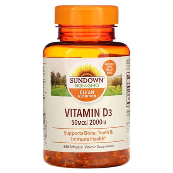 Sundown Naturals, Vitamin D3, 50 mcg (2,000 IU), 150 Softgels