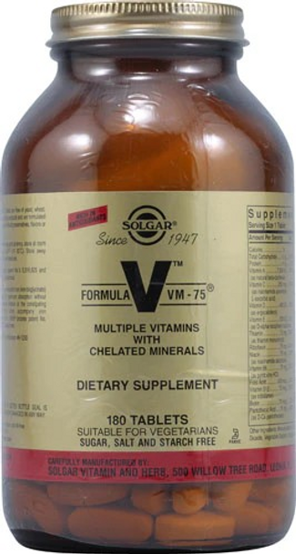 solgar formula vm 75,  Solgar Formula Vm 75 180 tablets