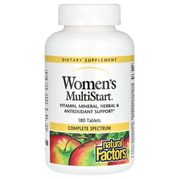 Natural Factors, Women's MultiStart®, 180 Tablets Natural Factors, Women's MultiStart®, 180 Tablets