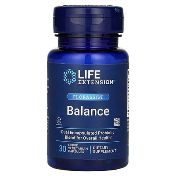 Life Extension, FLORASSIST, Balance, 30 Liquid Vegetarian Capsules