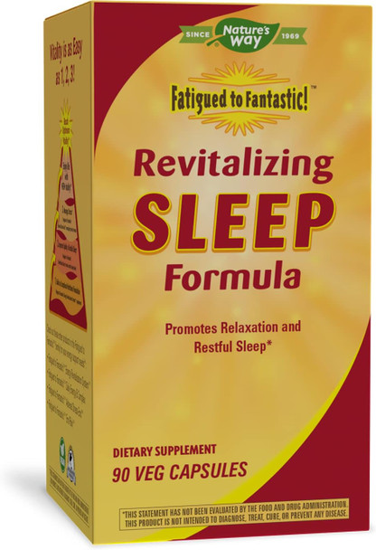 Nature's Way Fatigued to Fantastic! Revitalizing Sleep Formula, Promotes Restful Sleep*, 90 Capsules