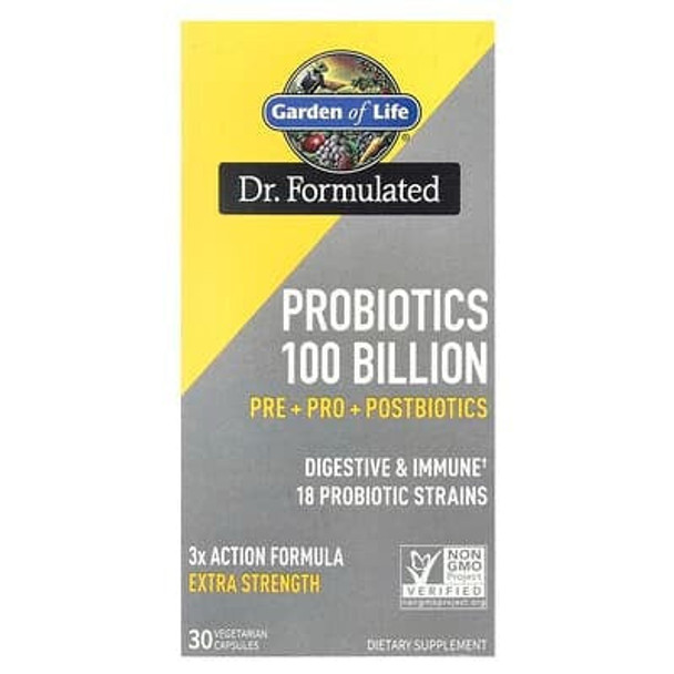 Garden of Life, Probiotics, 100 Billion, 30 Vegetarian Capsules