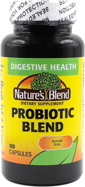 Nature's Blend Probiotic Blend 2 Million Cfu 100 Caps, White