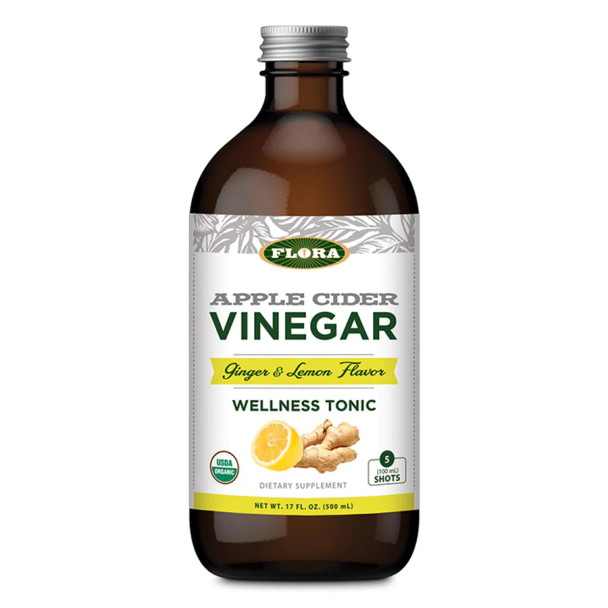 Apple Cider Vinegar Wellness Tonic (Ginger + Lemon)