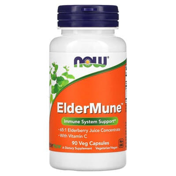 NOW Foods, ElderMune, Immune System Support, 90 Veg Capsules