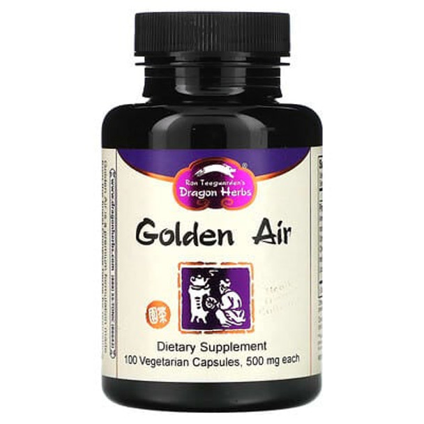 Dragon Herbs, Golden Air, 500 mg, 100 Vegetarian Capsules Dragon Herbs, Golden Air, 500 mg, 100 Vegetarian Capsules