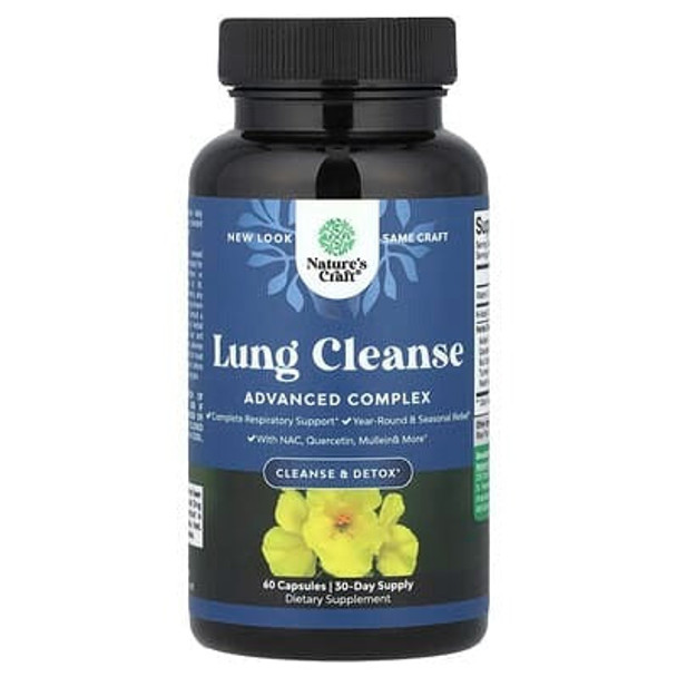 Nature's Craft, Lung Cleanse, 60 Capsules Nature's Craft, Lung Cleanse, 60 Capsules