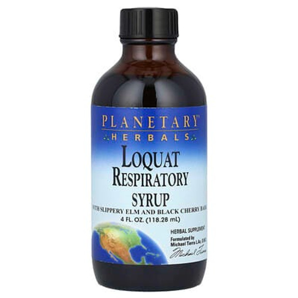 Planetary Herbals, Loquat Respiratory Syrup, 4 fl oz (118.28 ml)