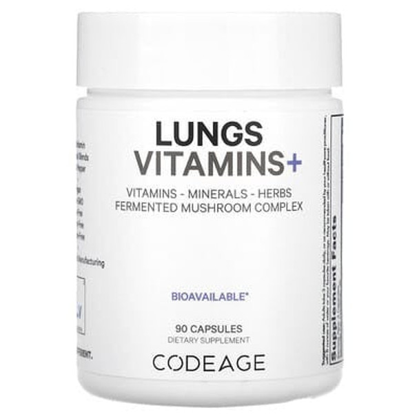 Codeage, Lungs Vitamins +, 90 Capsules Codeage, Lungs Vitamins +, 90 Capsules
