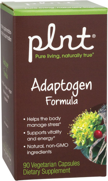 Adaptogen Herbal Formula a" Supports Stress Management, Energy, & Vitality (90 Vegetarian Capsules)