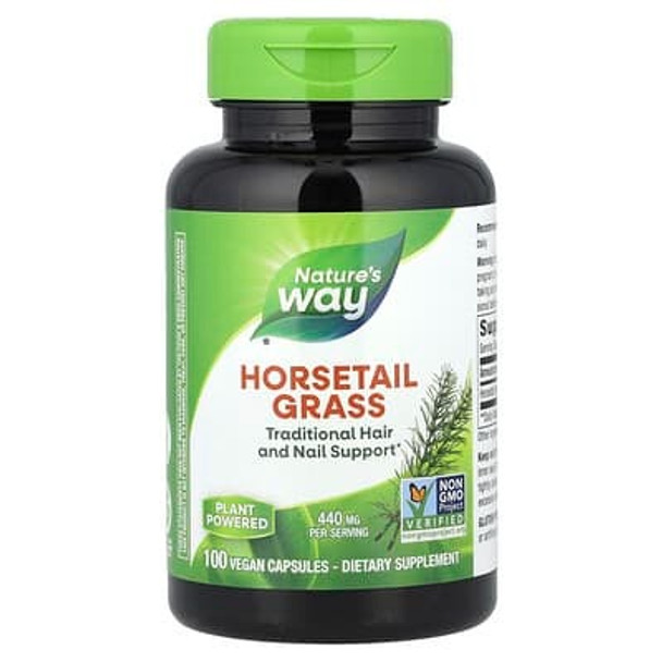 Nature's Way, Horsetail Grass, 440 mg, 100 Vegan Capsules Nature's Way, Horsetail Grass, 440 mg, 100 Vegan Capsules