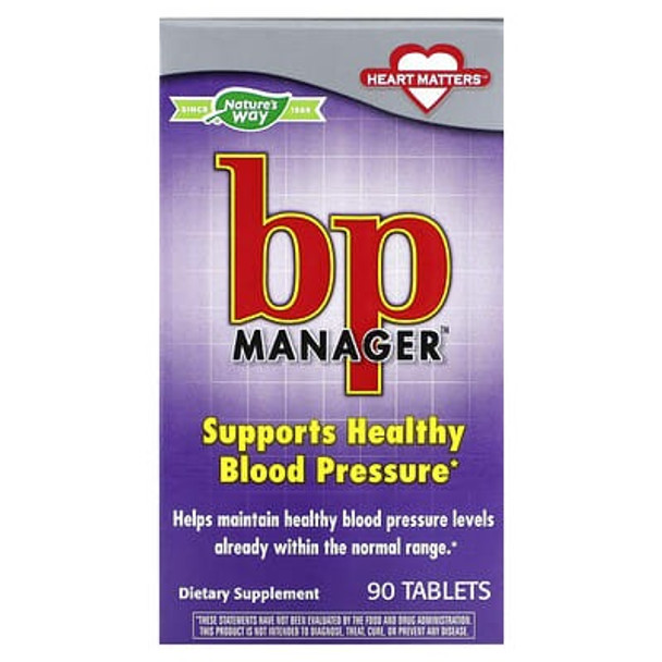 Nature's Way, BP Manager, 90 Tablets
