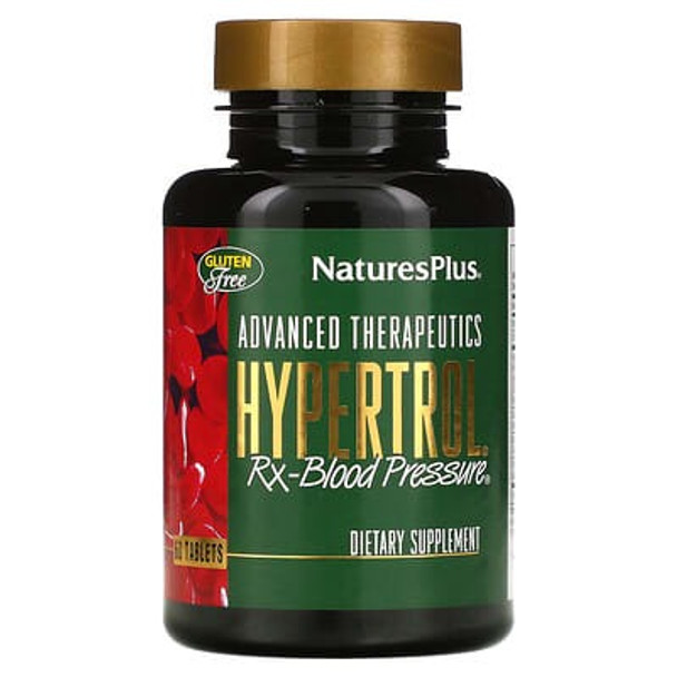 NaturesPlus, Advanced Therapeutics, Hypertrol, RX Blood Pressure, 60 Tablets