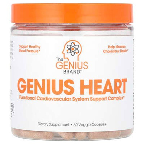 The Genius Brand, Genius Heart , 60 Veggie Capsules The Genius Brand, Genius Heart , 60 Veggie Capsules