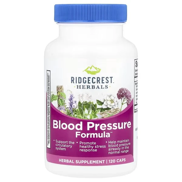 RidgeCrest Herbals, Blood Pressure Formula, 120 Caps