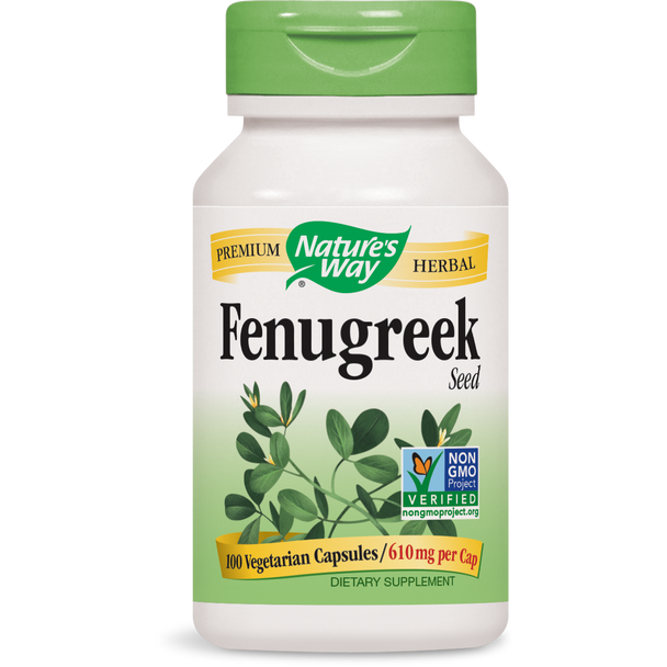 Nature's Way Fenugreek Seed 1220 Mg - 100 Vegan Capsules