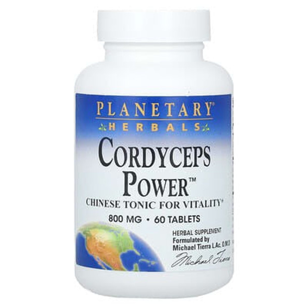 Planetary Herbals, Cordyceps Power, 800 mg, 60 Tablets (400 mg per Tablet) Planetary Herbals, Cordyceps Power, 800 mg, 60 Tablets (400 mg per Tablet)
