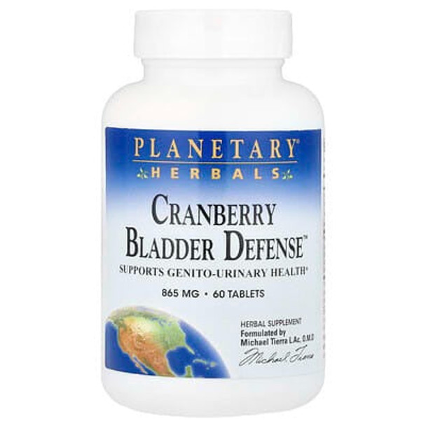 Planetary Herbals, Cranberry Bladder Defense, 60 Tablets Planetary Herbals, Cranberry Bladder Defense, 60 Tablets