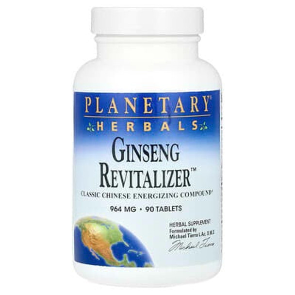 Planetary Herbals, Ginseng Revitalizer, 90 Tablets Planetary Herbals, Ginseng Revitalizer, 90 Tablets