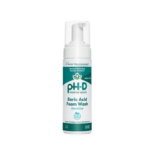 phd boric acid foam wash, ph d boric acid sensitive foam wash, pH-D Feminine Health, Boric Acid Foam Wash, Sensitive, 6 fl oz, boric acid foam