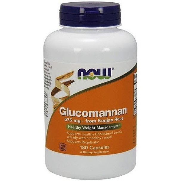 NOW Foods Glucomannan 575 Mg - 180 Capsules