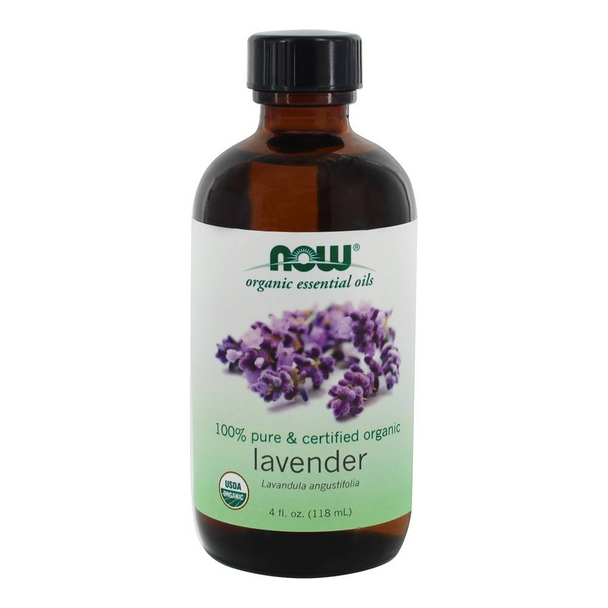 Now foods 100% Pure & Organic Essential Oil Lavender - 4 fl. oz