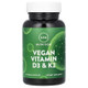 MRM Nutrition, Vegan Vitamin D3 & K2, 60 Vegan Capsules MRM Nutrition, Vegan Vitamin D3 & K2, 60 Vegan Capsules
