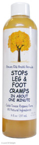 4 Packs Amish Muscle Tonic, Caleb Treeze Organic Farm, formerlyCaleb Treeze Amish Organic Farm Stops Leg & Foot Cramps 8 Oz