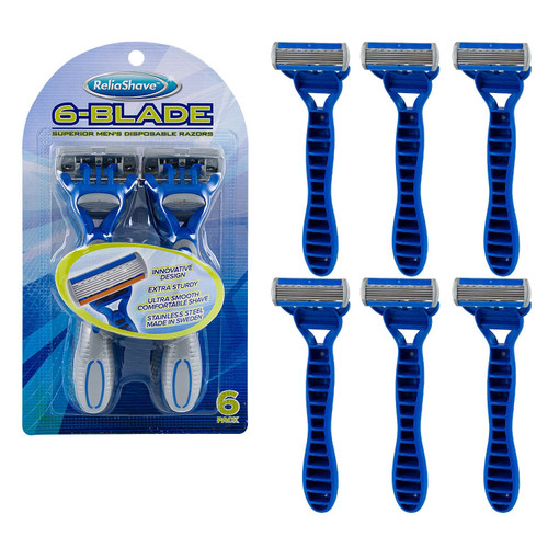 reliashave 6 blade, reliashave 6 blade mens razors, Disposable ...