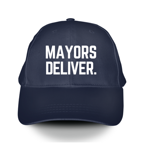Mayors Deliver. (Navy Baseball Cap)