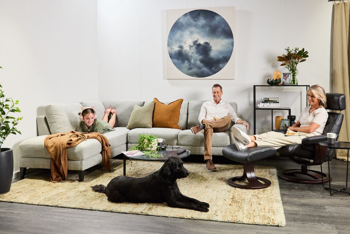  How to create a stylish living room using inspiration from a rug or art - Prague & Royal